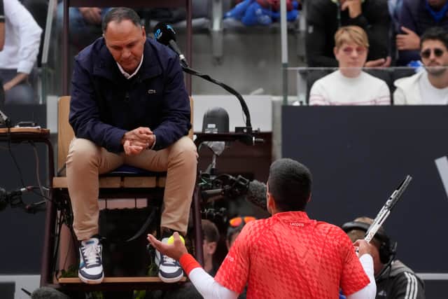 Both players had clashed with chair umpire Mohamed Lahyani during the match.
