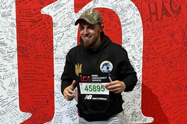 The 26-year-old, from Khmelnyk in Vinnytska, has since moved into a role training fellow troops and today (Sunday April 23) he will run in the 43rd London Marathon to represent his country and raise money for Citizen – a charity that supports Ukrainian servicemen with amputations.