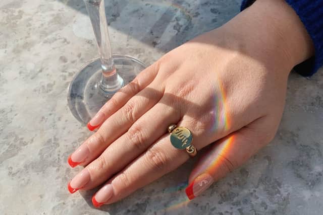 “Alternatively, you can opt for a nail sticker to get you this look – simply seal with a clear coat after applying in your desired area, to ensure it lasts.”