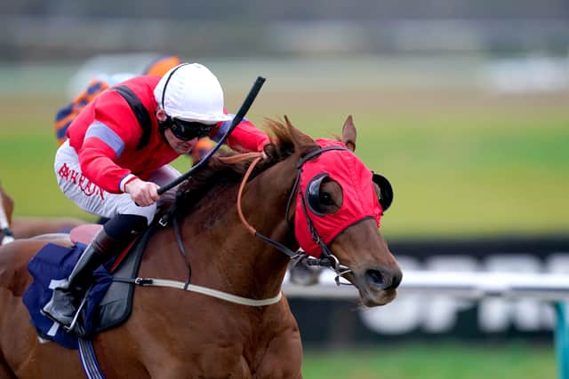 “He stretched out nicely over the mile and he seems to appreciate that extra distance. Let’s see how he comes out of the race and take things from there.”