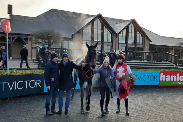Nolan said: “He’s only had two runs over hurdles, he was placed in his first run and then improved a lot from that to win at Punchestown.