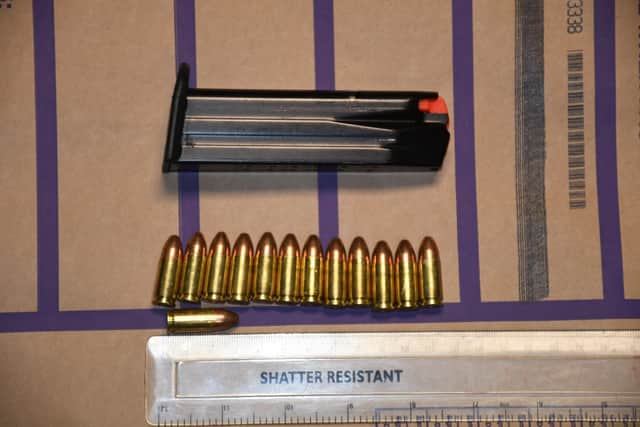 Officers also seized a small amount of cocaine.