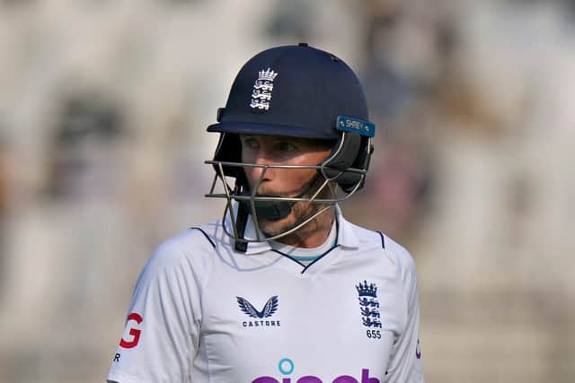 Having looked comfortable until that delivery, Duckett had to depart for 26, with England 58 for two.