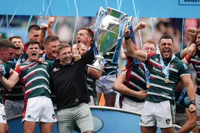 The fallen giants of English club rugby were transformed into Gallagher Premiership champions, with victory over Saracens last season the coronation.