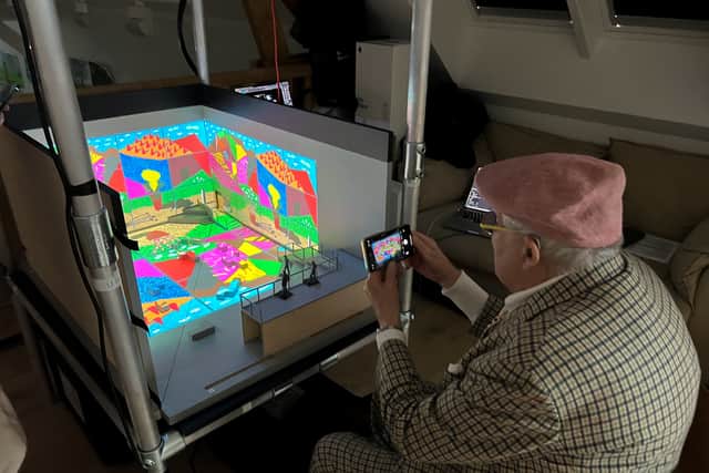Speaking ahead of the show’s launch, which will give visitors the opportunity to engage with audio and visual elements to follow a journey through his art, Hockney told the BBC: “I’m usually drawing or painting, it’s all I want to do now.
