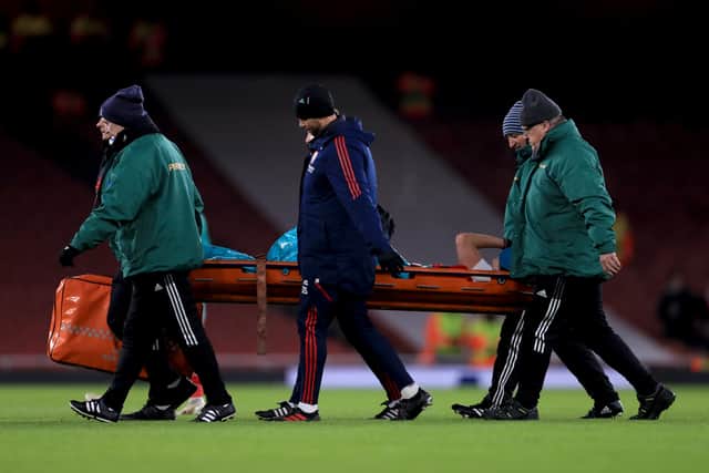 The Gunners were eventually beaten 1-0 by Lyon through an own goal by Frida Maanum which came shortly before the interval and ahead of Miedema’s injury.