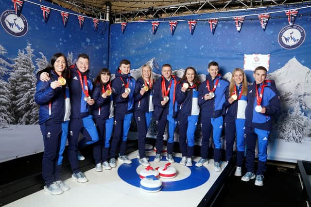 Winter Olympics curling gold and silver