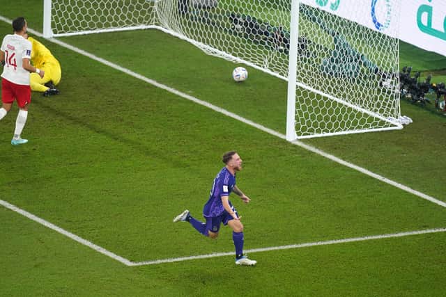 But there was nothing the former Arsenal player could do just two minutes into the second half as Mac Allister’s first Argentina goal put his side ahead.