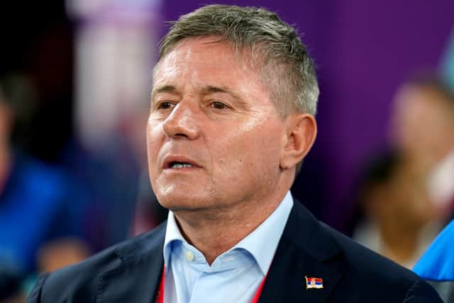 Serbia manager Dragan Stojkovic insisted he was not aware of alleged abusive chants from Serbian supporters during the match despite being queried about a reported in-game announcement asking for fans to respect the rules.