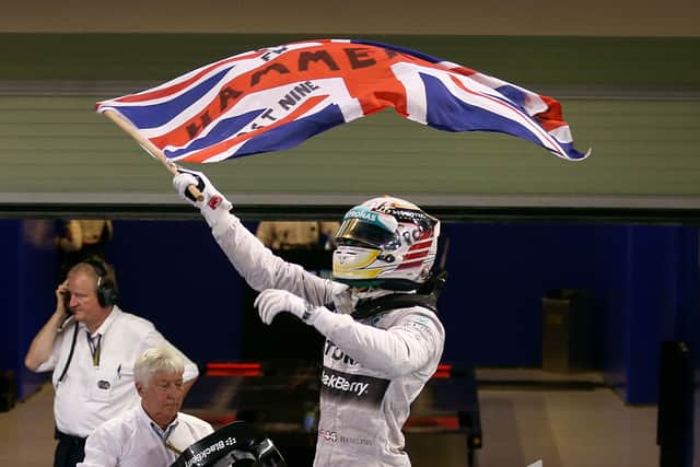 “With the enormity of the moment sinking in, Hamilton let out a loud ‘Woohoooooo!’ in reply, before adding ‘World champion!'”