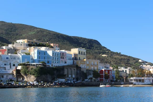Overnight, we travel 68.4 nautical miles to Ponza, the tiny but largest island of the Italian Pontine Islands archipelago, just in time for the sun to return.