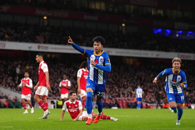 Two breakaway goals after the interval, firstly through substitute Kaoru Mitoma and then Tariq Lamptey, saw Brighton advance to round four.