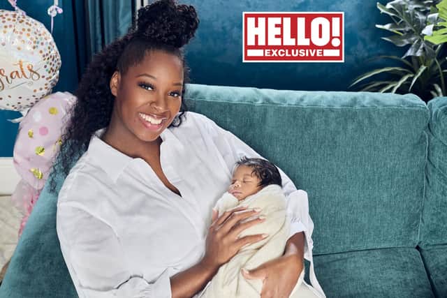 Speaking about her waters breaking at 32 weeks, the former Strictly Come Dancing contestant told Hello! magazine: “It was so scary.