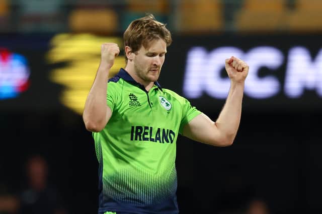 While David Warner was out cheaply after turning a loosener from Barry McCarthy (three for 29) straight to short fine leg, Finch kickstarted his innings by clubbing Mark Adair for a straight six.