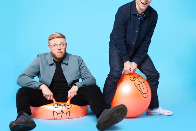 “I am shameless, I’ll do anything for a laugh,” he agrees. “And it’s impossible to compete with someone with no sense of self-awareness. I will scream out loud in a shop just to get a laugh off the kids, where Lou just finds that embarrassing.”