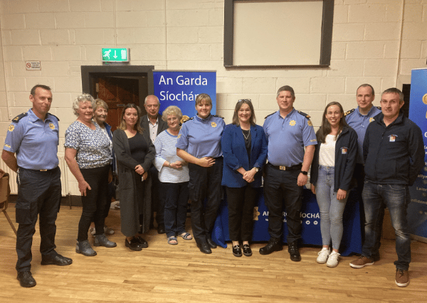 Teresa and Dermot from Lock Up Alarms in Manorhamilton also addressed the meeting regarding security devices available for making peoples homes more secure. 