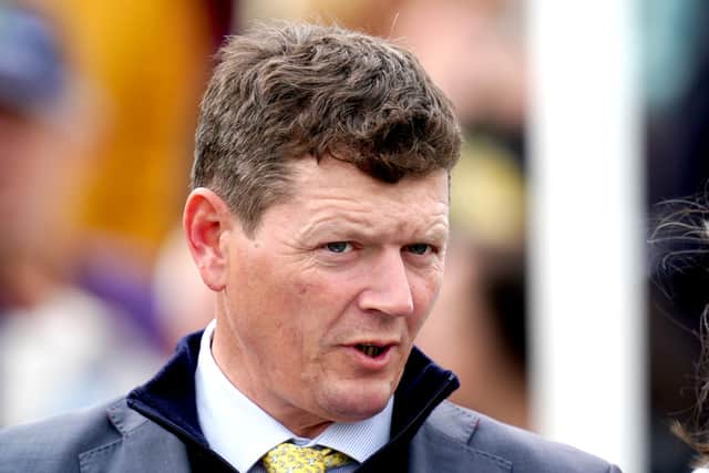 “I loved the way he galloped and put his head down, so we’re very pleased.