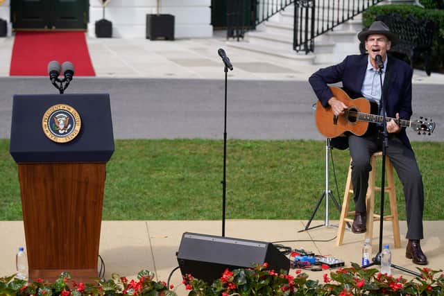 Workers have been erecting a large stage on the South Lawn to prepare for the concert.
