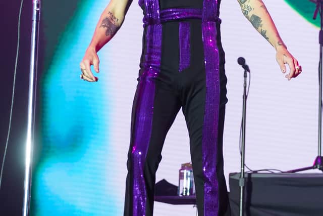 The purple jumpsuit