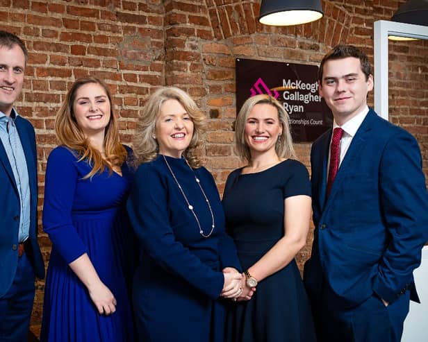 Audit Partner Eoin Gallagher, Anita McGuinness, Tax Partner Mary McKeogh, Jane Hughes, Fergus O’Regan.   Photographer: Tarmo Tulit