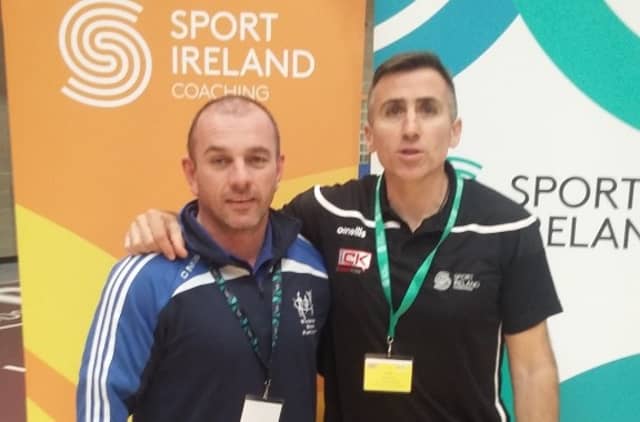 Brian O Neill with Sergio Lara-Bercial- Project Director of the iCoachKids project