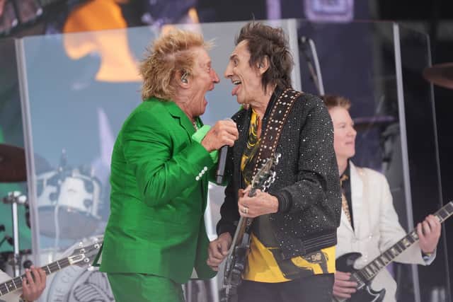 Before joining the Rolling Stones, Wood was part of Faces, the rock band behind hit song Stay With Me, alongside Rod Stewart.
