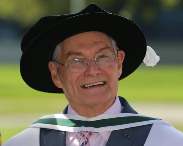 Tomi Reichental being awarded an honorary doctorate