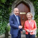 European Commission President Ursula von der Leyen and Taoiseach Micheal Martin