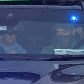 Daniel Kinahan in a vehicle