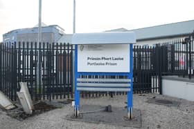 Name sign outside Midlands Prison