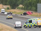 Crash scene on M9 in Co Kildare