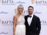 Spencer Matthews and his wife Vogue Williams at the Bafta TV Awards 2026 in London