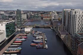A general view Dublin’s Grand Canal dock