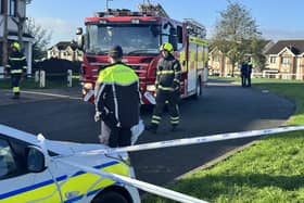 Emergency services at the scene of an overnight fire in the Birchwood estate in Waterford City