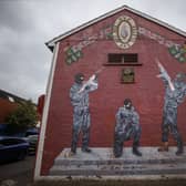 A paramilitary mural in Northern Ireland