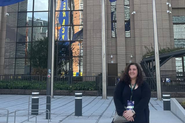 Mikayla Moore in Brussels.
