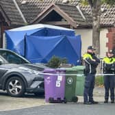 Gardai at the scene at a house on Old Connaught Avenue in Bray, Co Dublin