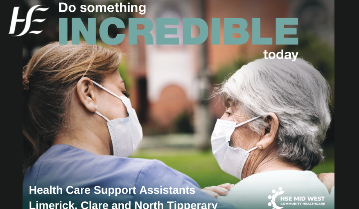 JOB ALERT HSE Mid West seeking qualified Health Care Support