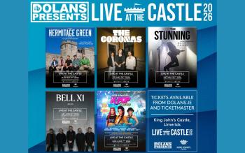 Dolan’s announces massive 2026 “Live at the Castle” line-up at King John’s Castle