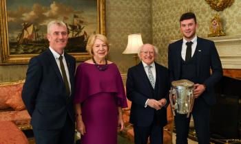 SLIDESHOW: Limerick hurlers hailed ‘inspiring role models’ by president in Áras an Uachtaráin