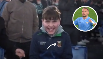 GAA top pops up on television during Lazio's Champions League win over Bayern Munich