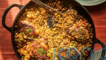 Ping Coombes&rsquo; baked honey and soy chicken rice recipe