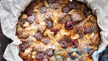 Nadiya Hussain&rsquo;s croissant berry pudding slices recipe