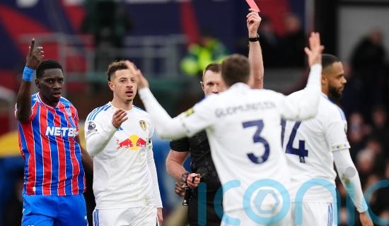 Crystal Palace held to a goalless draw by 10-man Leeds