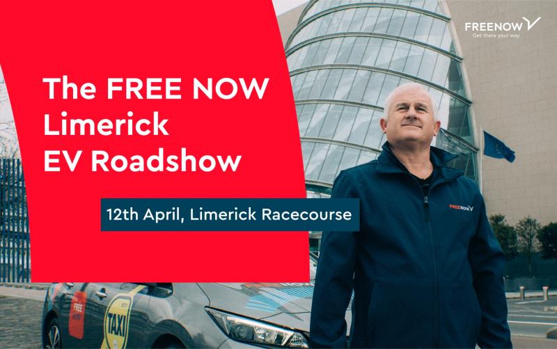 FREE NOW to launch electric vehicle roadshow in Limerick 