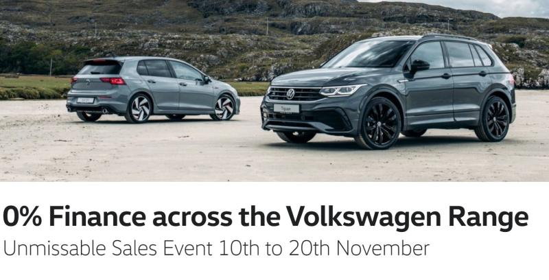 Bradys Arva Volkswagen sale, 10 days only 0% finance on Volkswagen Range