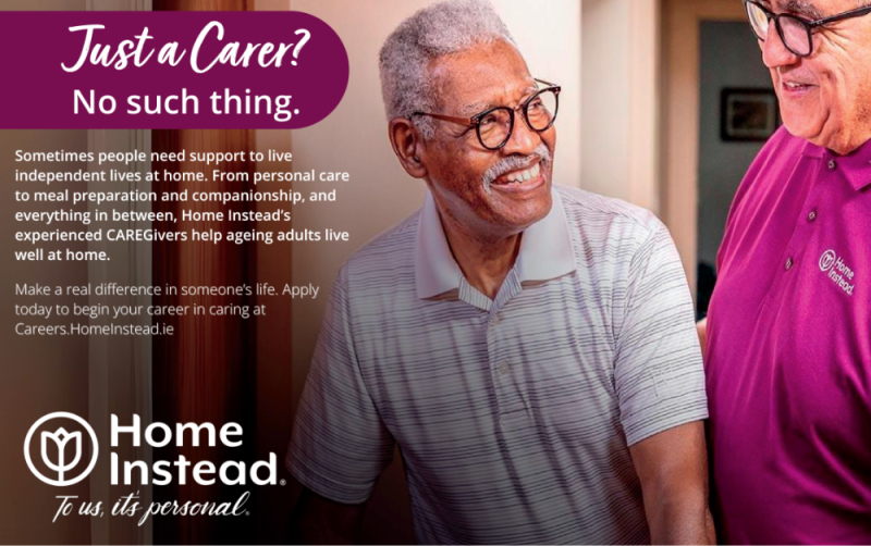 Home Instead, Ireland's leading home care provider, are now recruiting in Offaly!