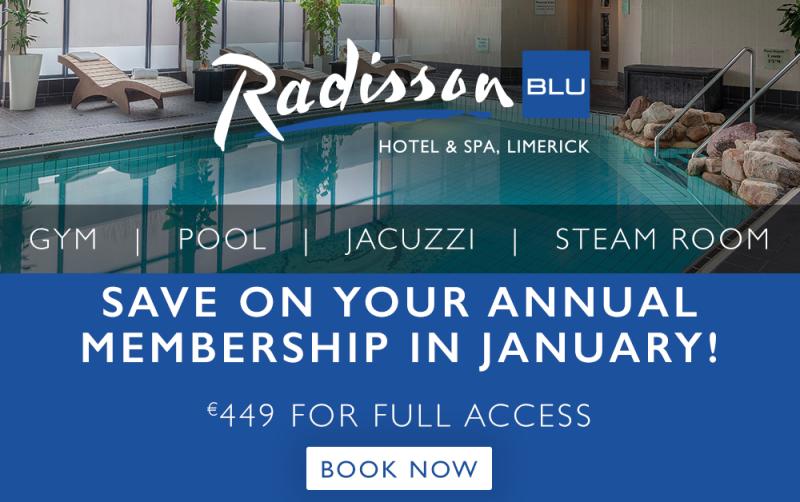Kickstart Your New Year: Save on Radisson Blu Limerick Fitness Club membership this January!