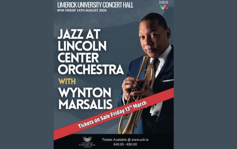 Limerick to host world-renowned jazz at Lincoln Center Orchestra with Wynton Marsalis
