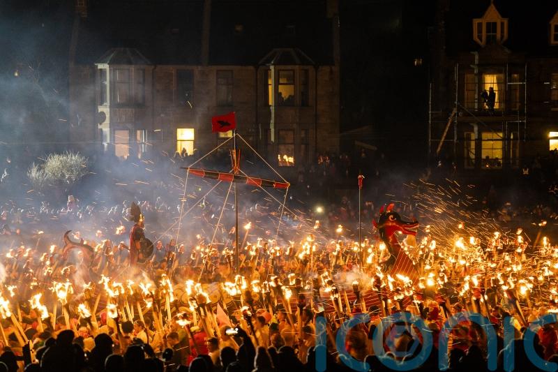 In pictures: Spectacular Up Helly Aa festival returns after two-year absence